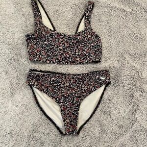 Abercrombie Kids Floral Bikini - Black and White